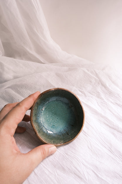 Dip Bowl/Small Katori- Set of 2- Mottled Green