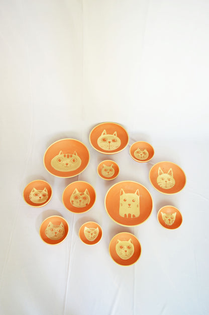 Terracotta Wall Decor- Meow Portraits