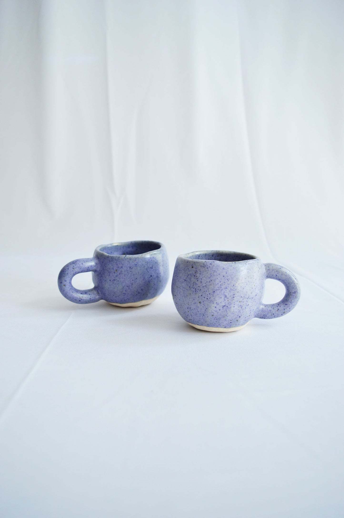 Teacups- Speckled Lilac- Set of 2