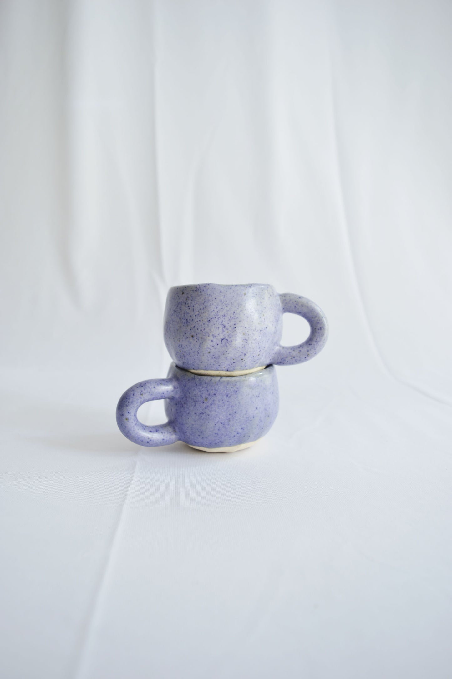 Teacups- Speckled Lilac- Set of 2