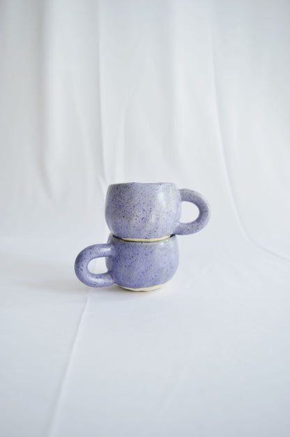 Teacups- Speckled Lilac- Set of 2