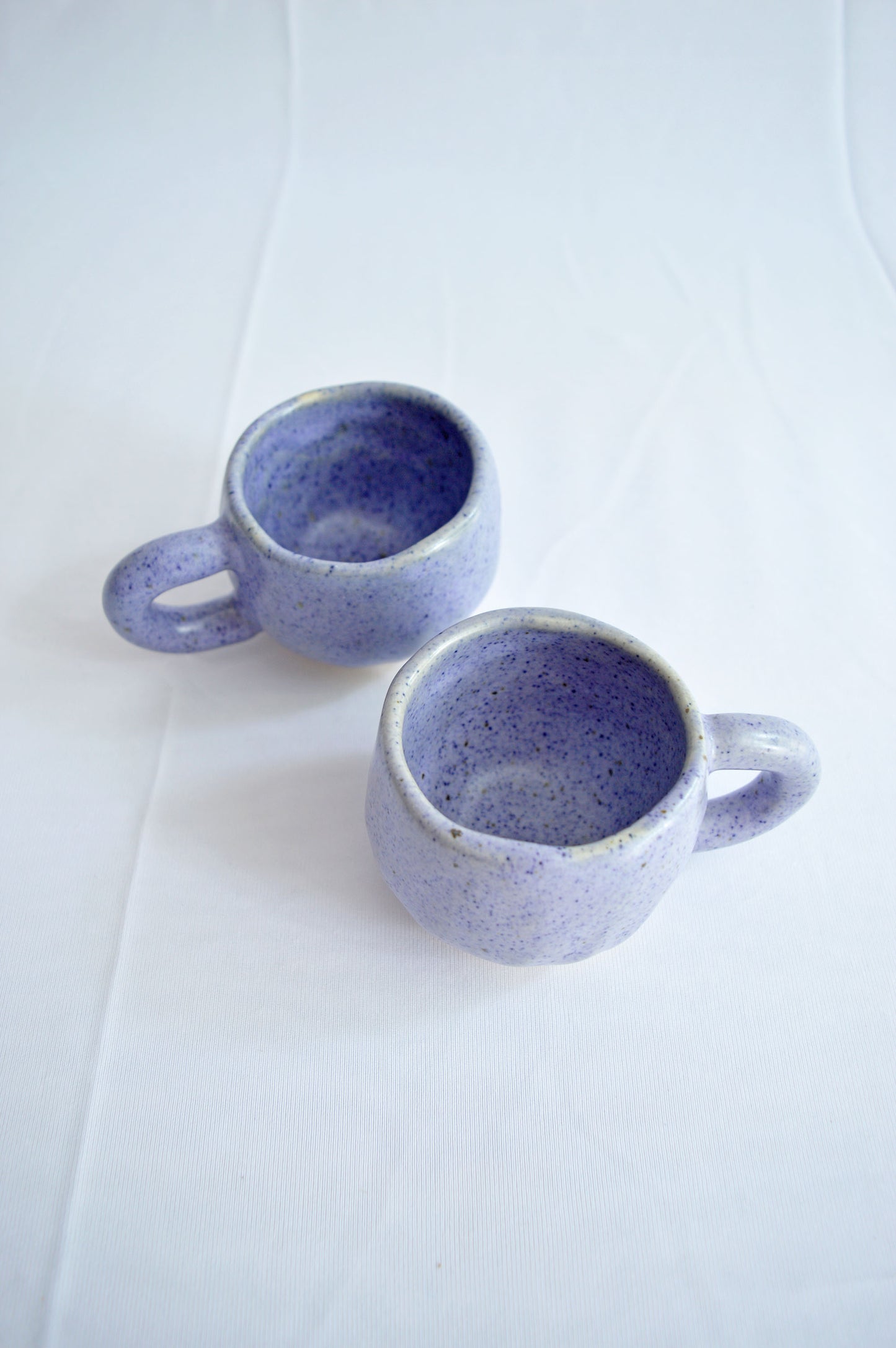 Teacups- Speckled Lilac- Set of 2