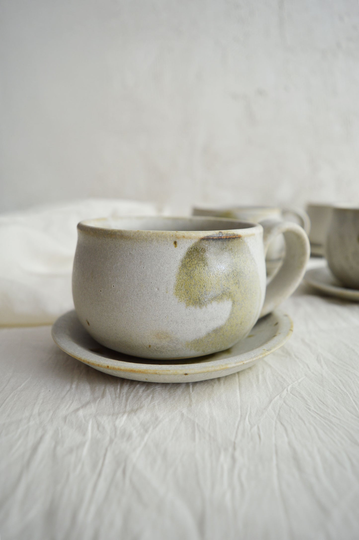 Cappuccino Cup & Saucer- Stone