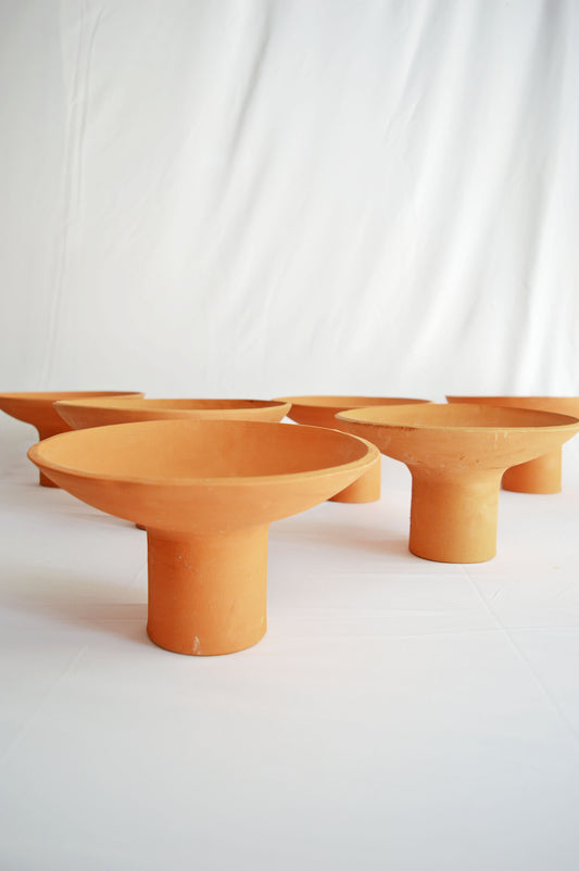 Pedestal Bowls- Terracotta