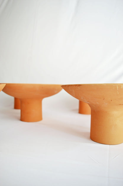 Pedestal Bowls- Terracotta