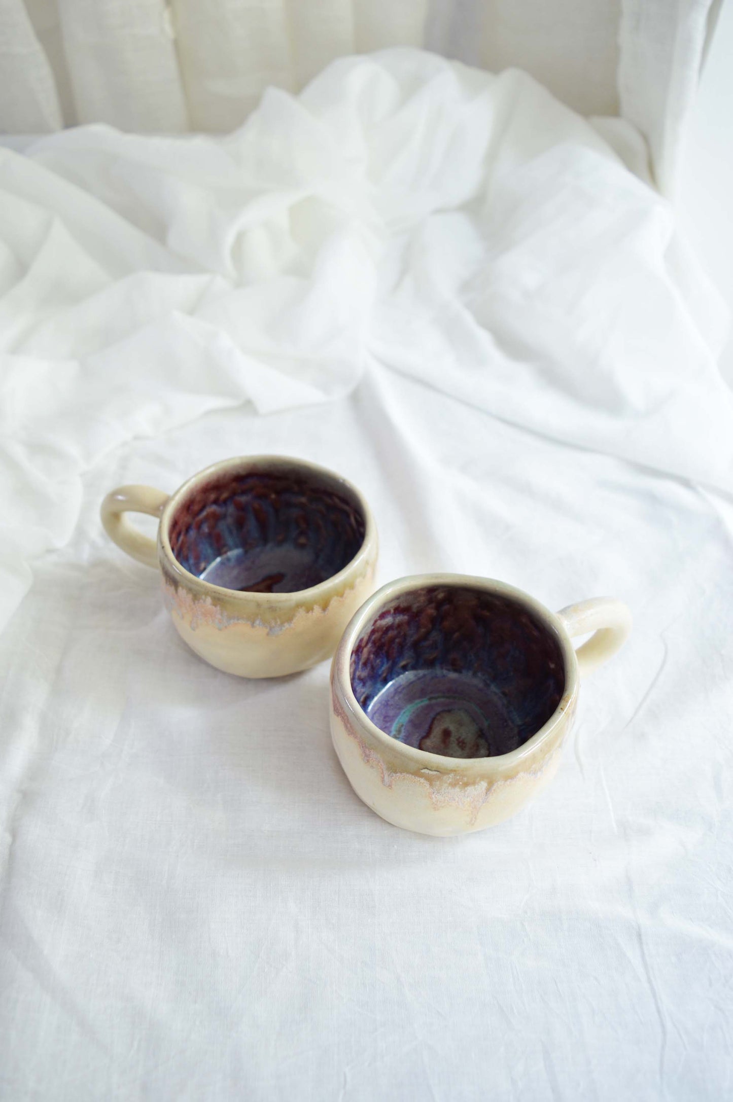 Handbuilt Cappuccino Cups - Set of 2