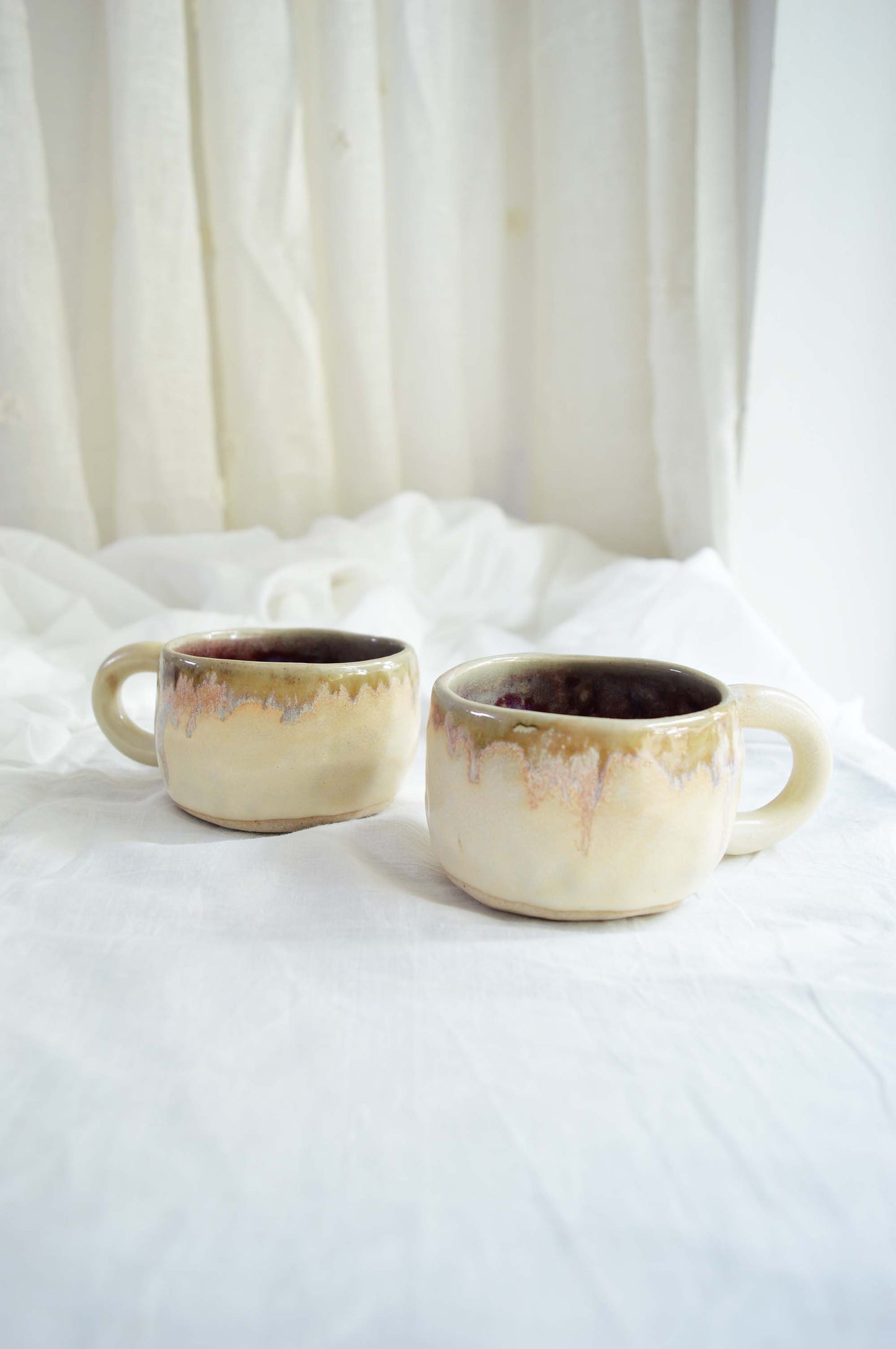 Handbuilt Cappuccino Cups - Set of 2