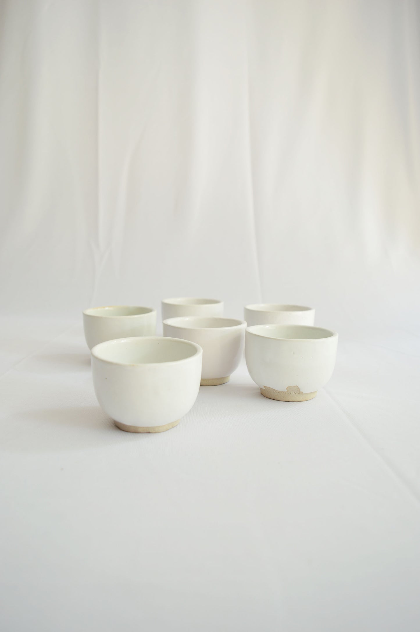 Katori (Small Bowl)- Snow White Series- Set of 6