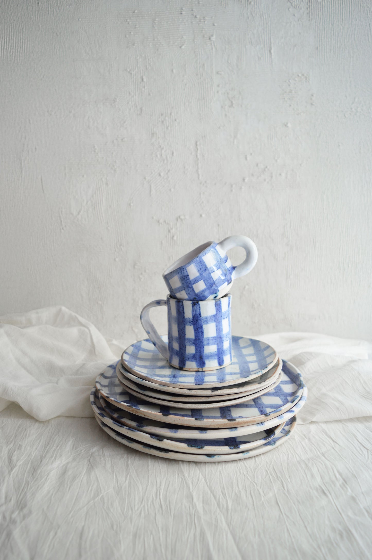 Plates - Gingham- Set of 2