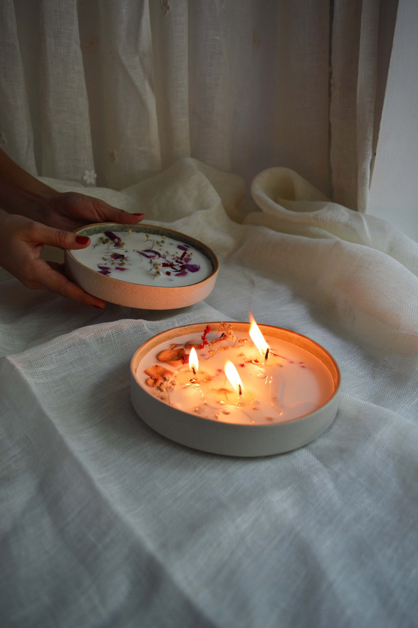 Ceramic Plate Candle