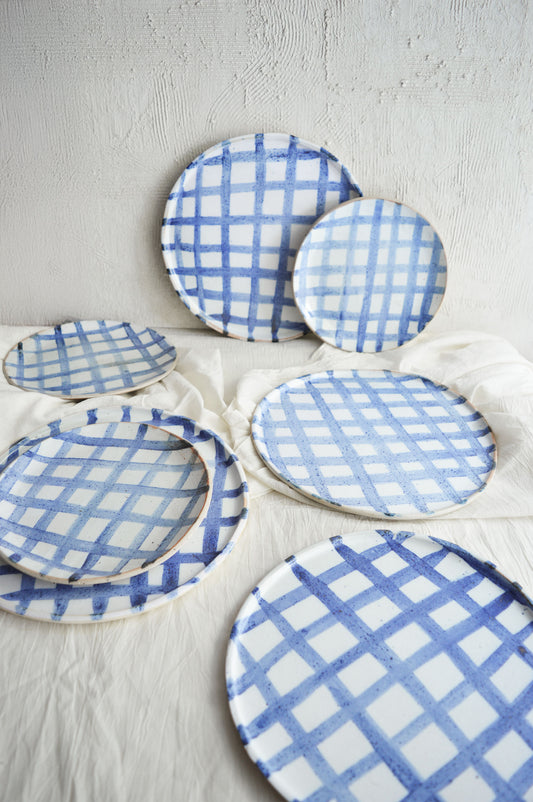 Plates - Gingham- Set of 2