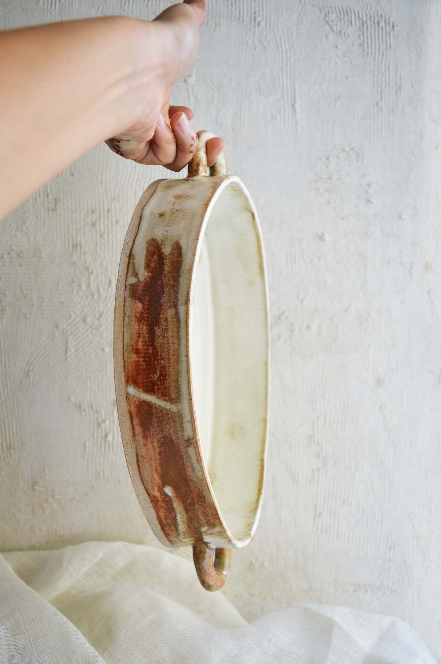 Oval Baking/Serving Dish- Handbuilt