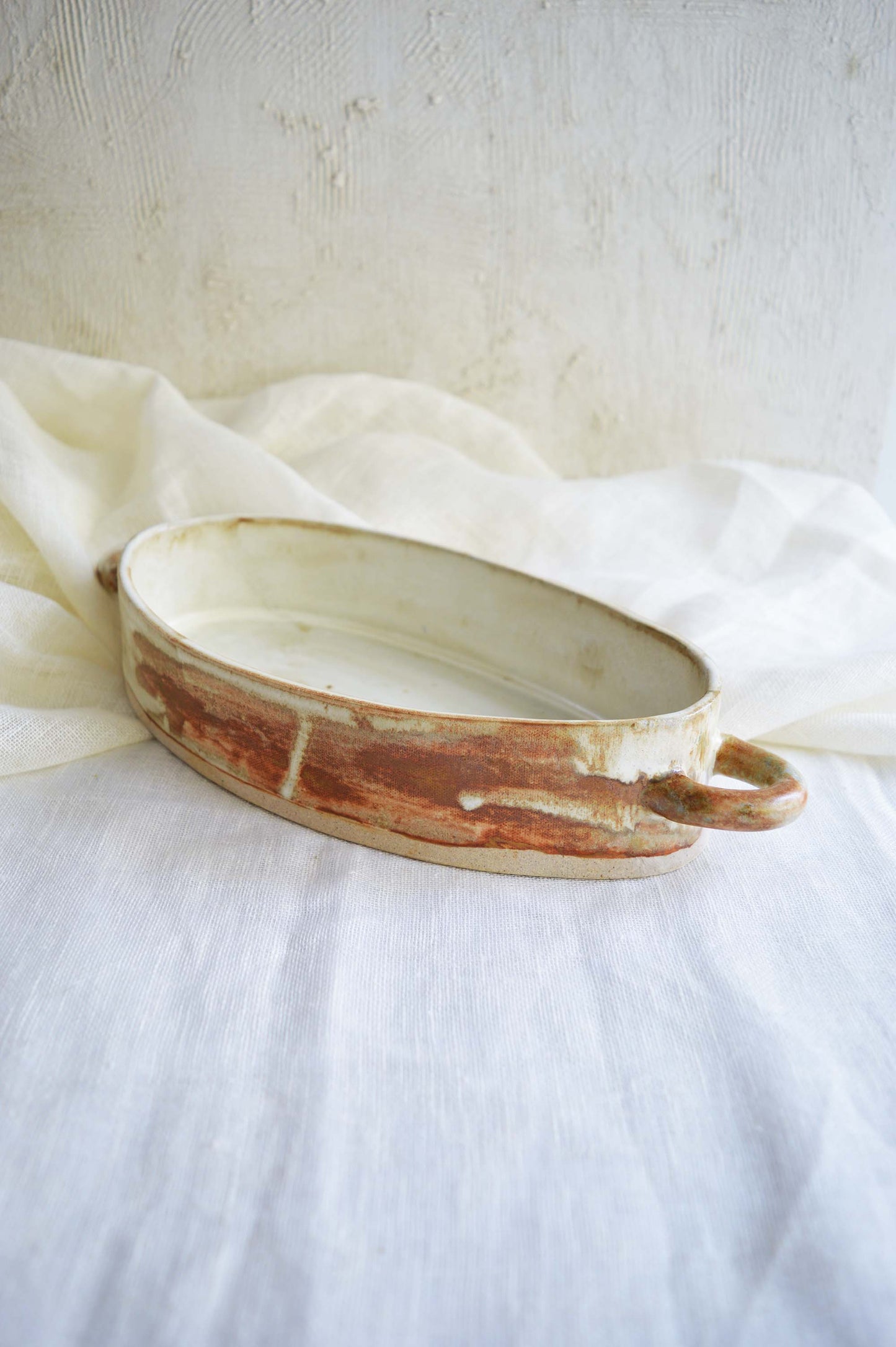 Oval Baking/Serving Dish- Handbuilt