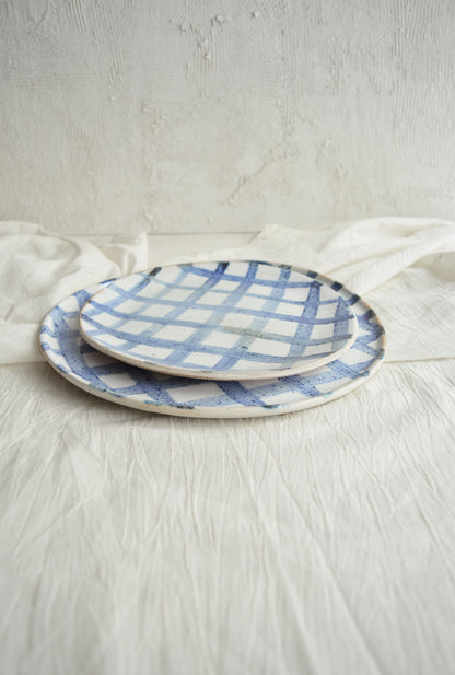 Plates - Gingham- Set of 2