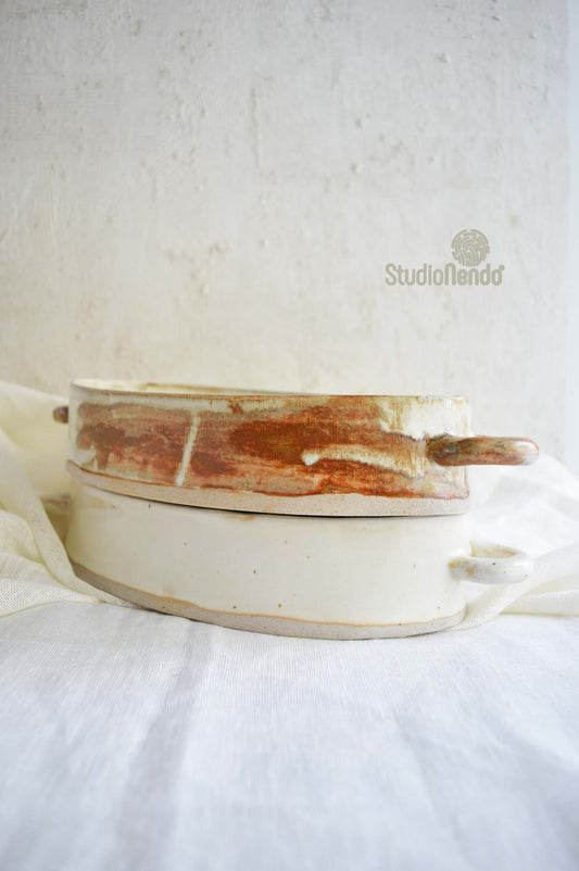 Oval Baking/Serving Dish- Handbuilt