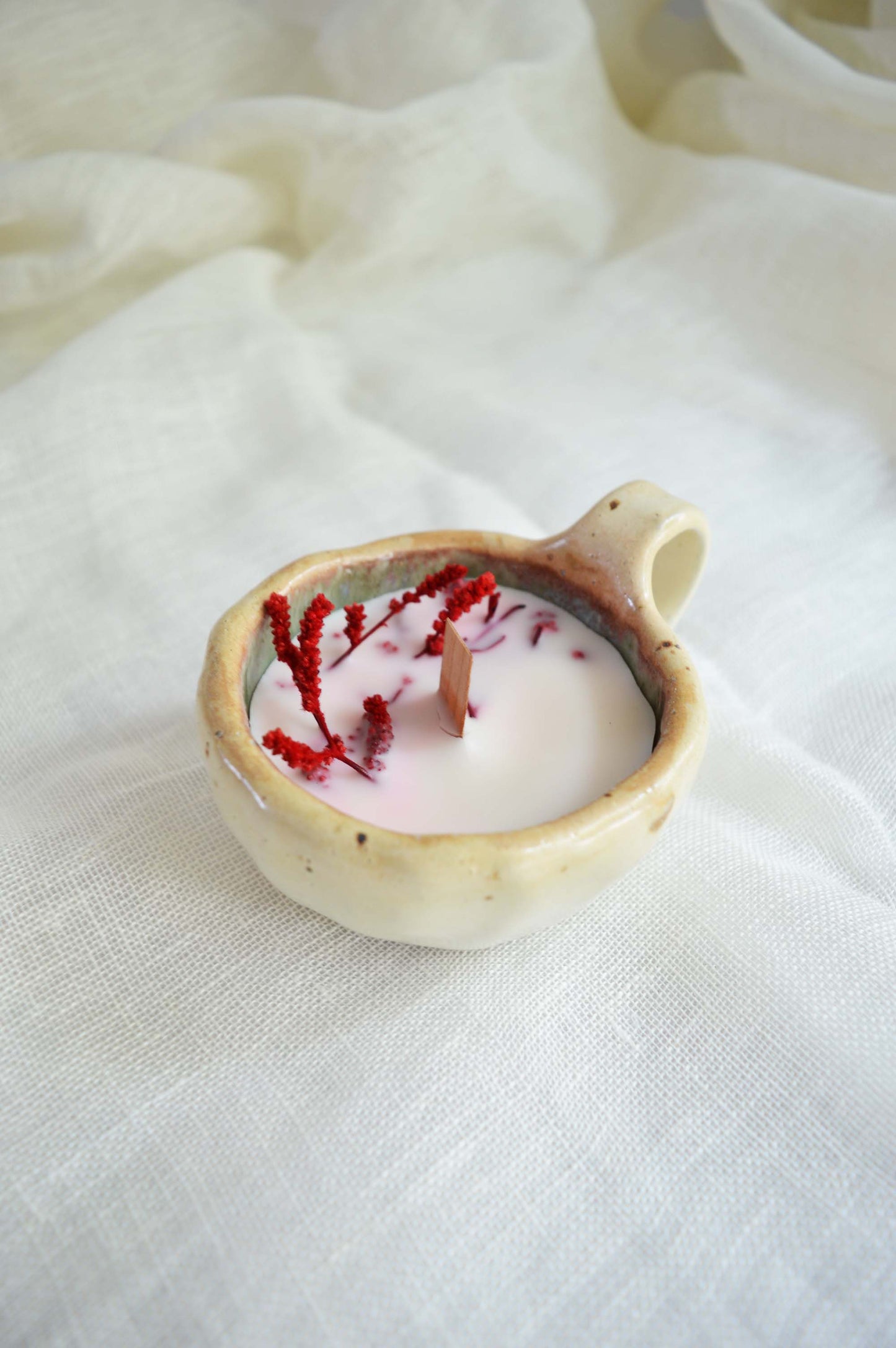 Reusable Ceramic Cup Candle