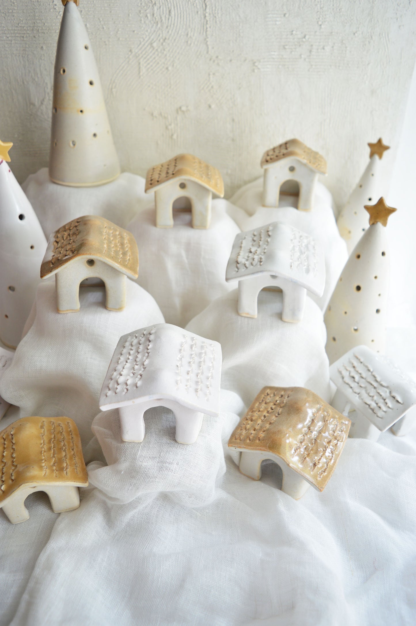 Ceramic Tealight Cottage #1