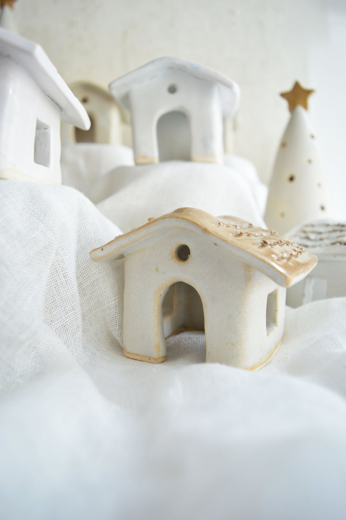 Ceramic Tealight Cottage #1