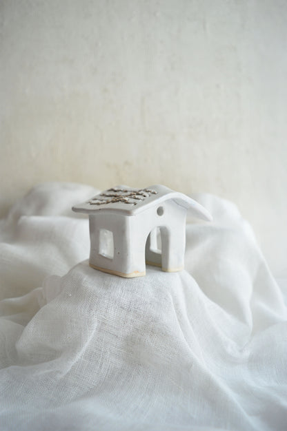 Ceramic Tealight Cottage #1