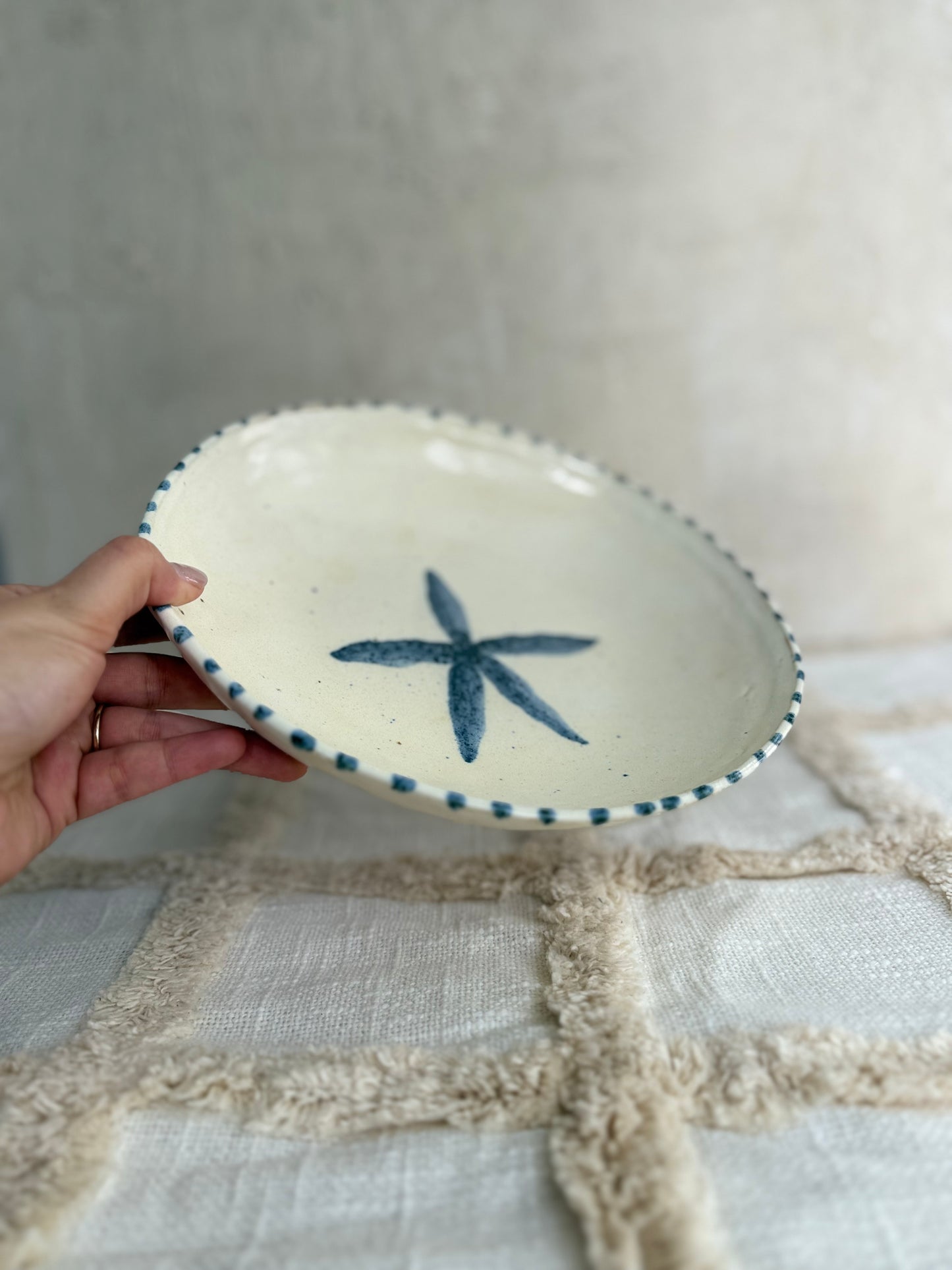 Serving Bowl/ Dinner Bowl- Starfish