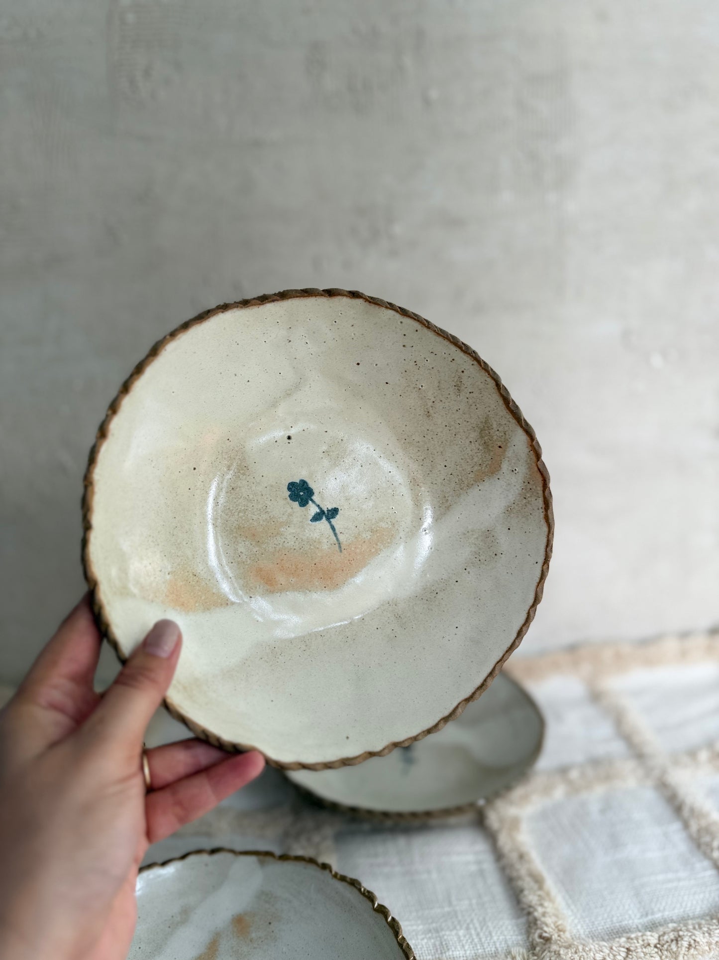 Serving Bowl/ Dinner Bowl- Wildflower