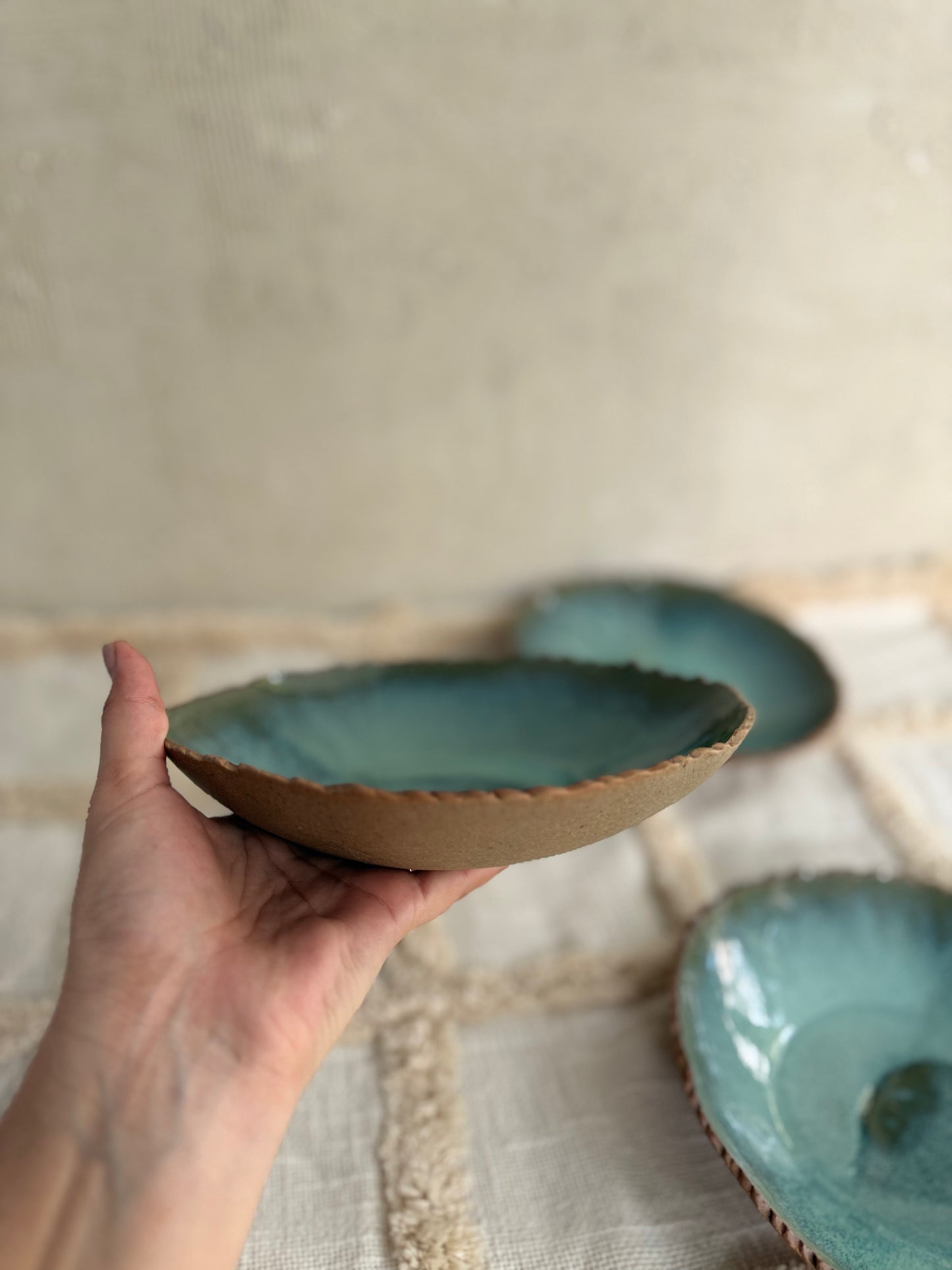 Serving Bowl/ Dinner Bowl- Emerald