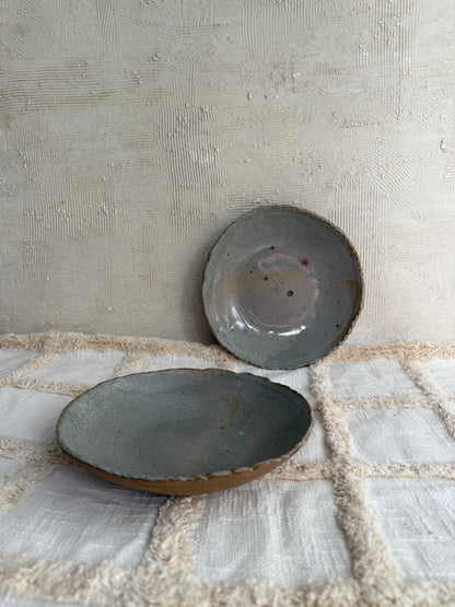 Serving Bowl/ Dinner Bowl- Crackle Glaze