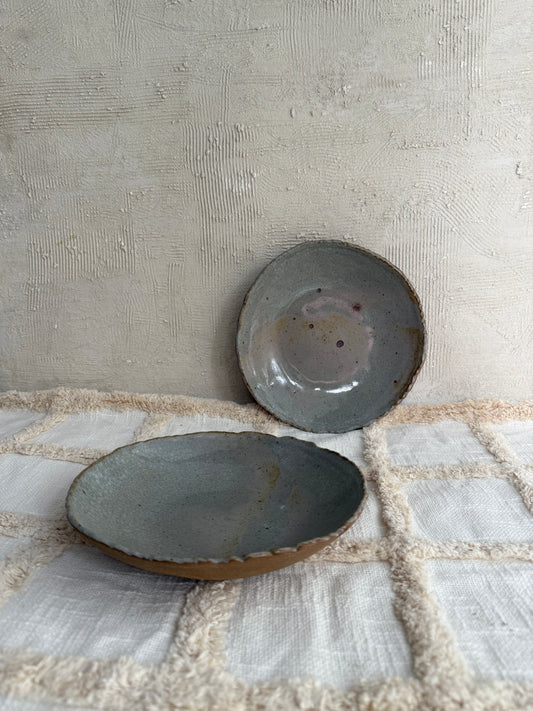 Serving Bowl/ Dinner Bowl- Crackle Glaze