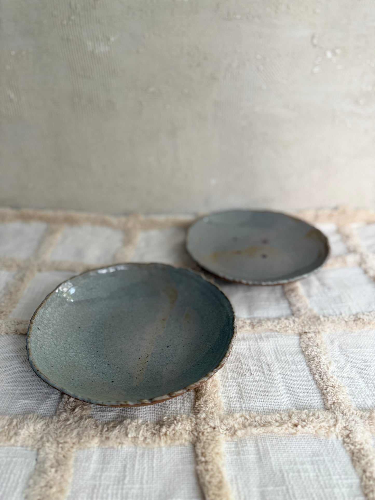 Serving Bowl/ Dinner Bowl- Crackle Glaze