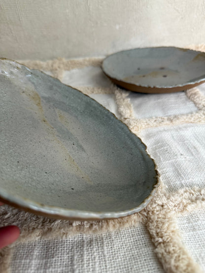 Serving Bowl/ Dinner Bowl- Crackle Glaze