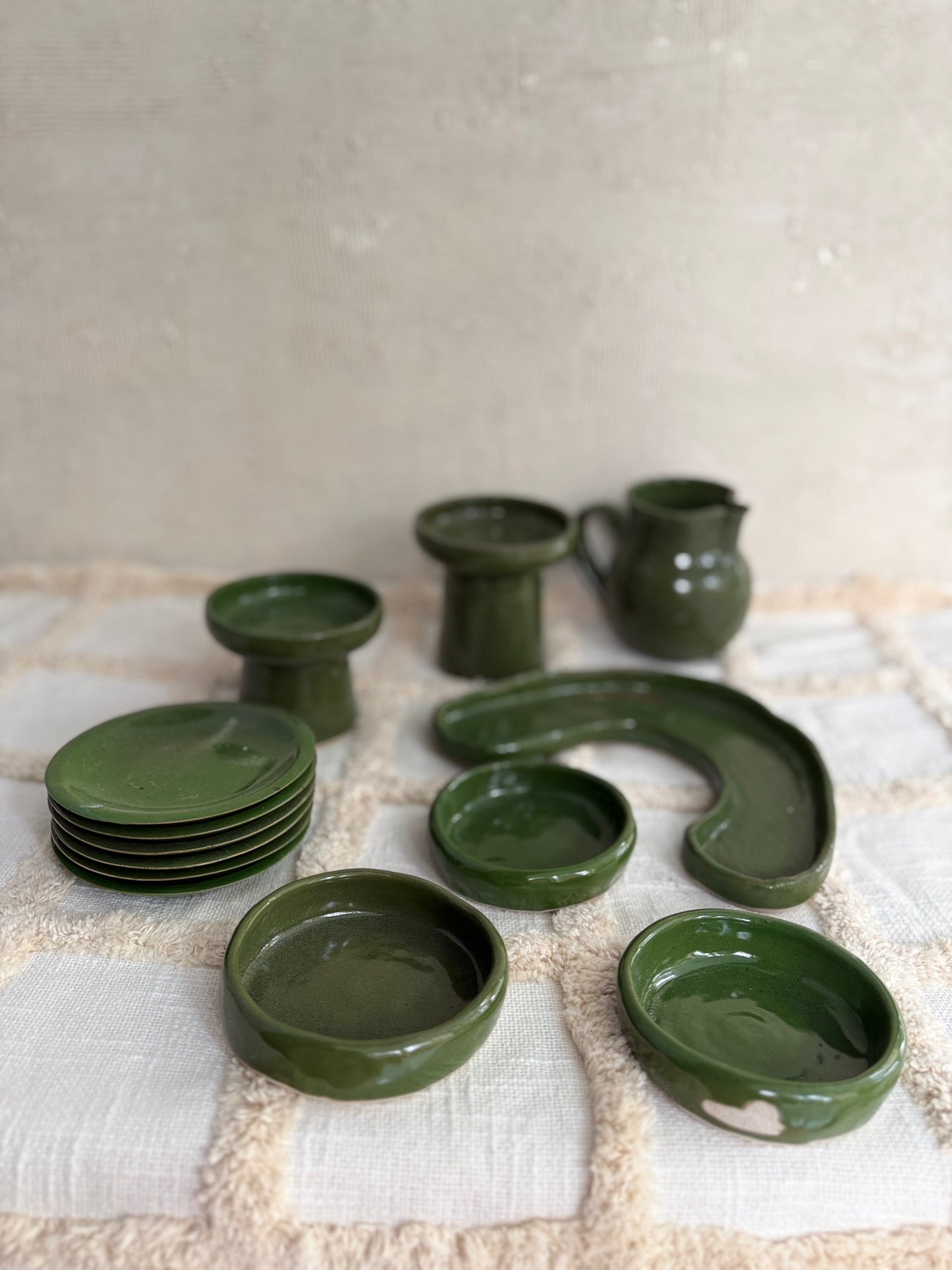 Belly Milk Jug- Forest Green