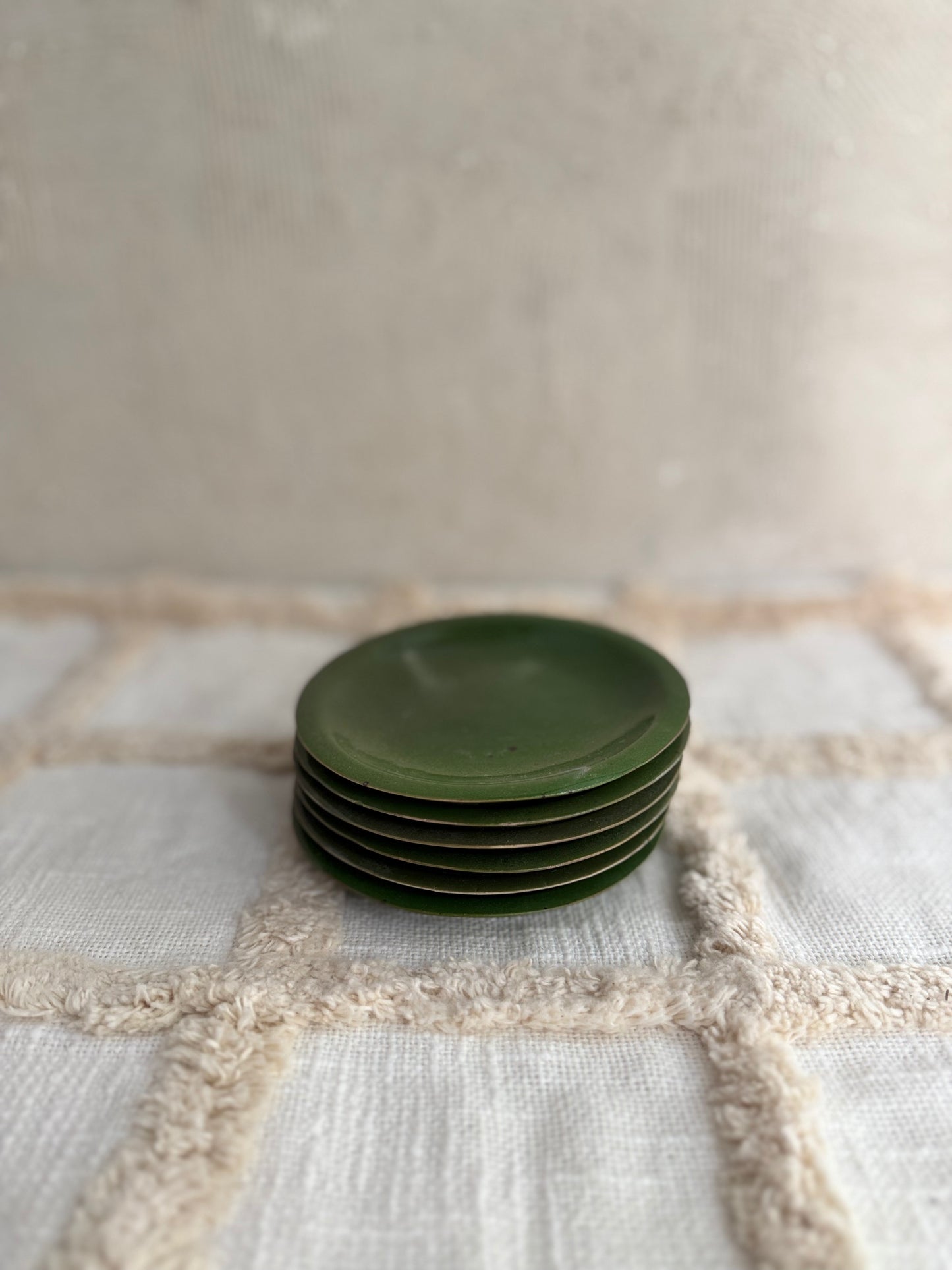 Small Plate- Forest Green- Set of 2