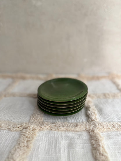 Small Plate- Forest Green- Set of 2
