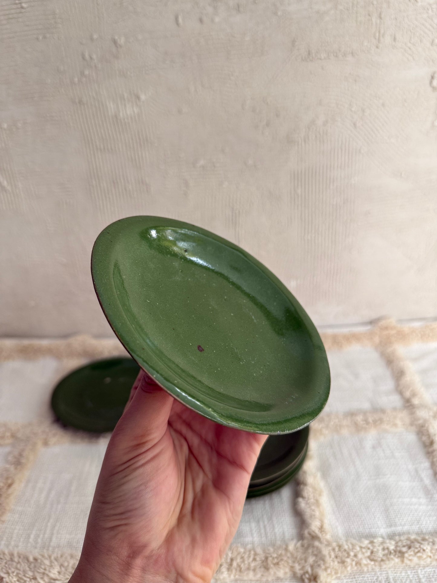 Small Plate- Forest Green- Set of 2