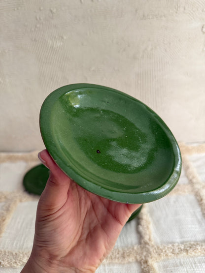 Small Plate- Forest Green- Set of 2