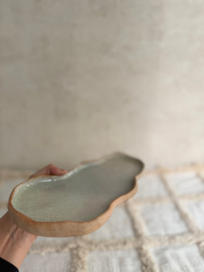 Serving Platter- Crackle Glaze