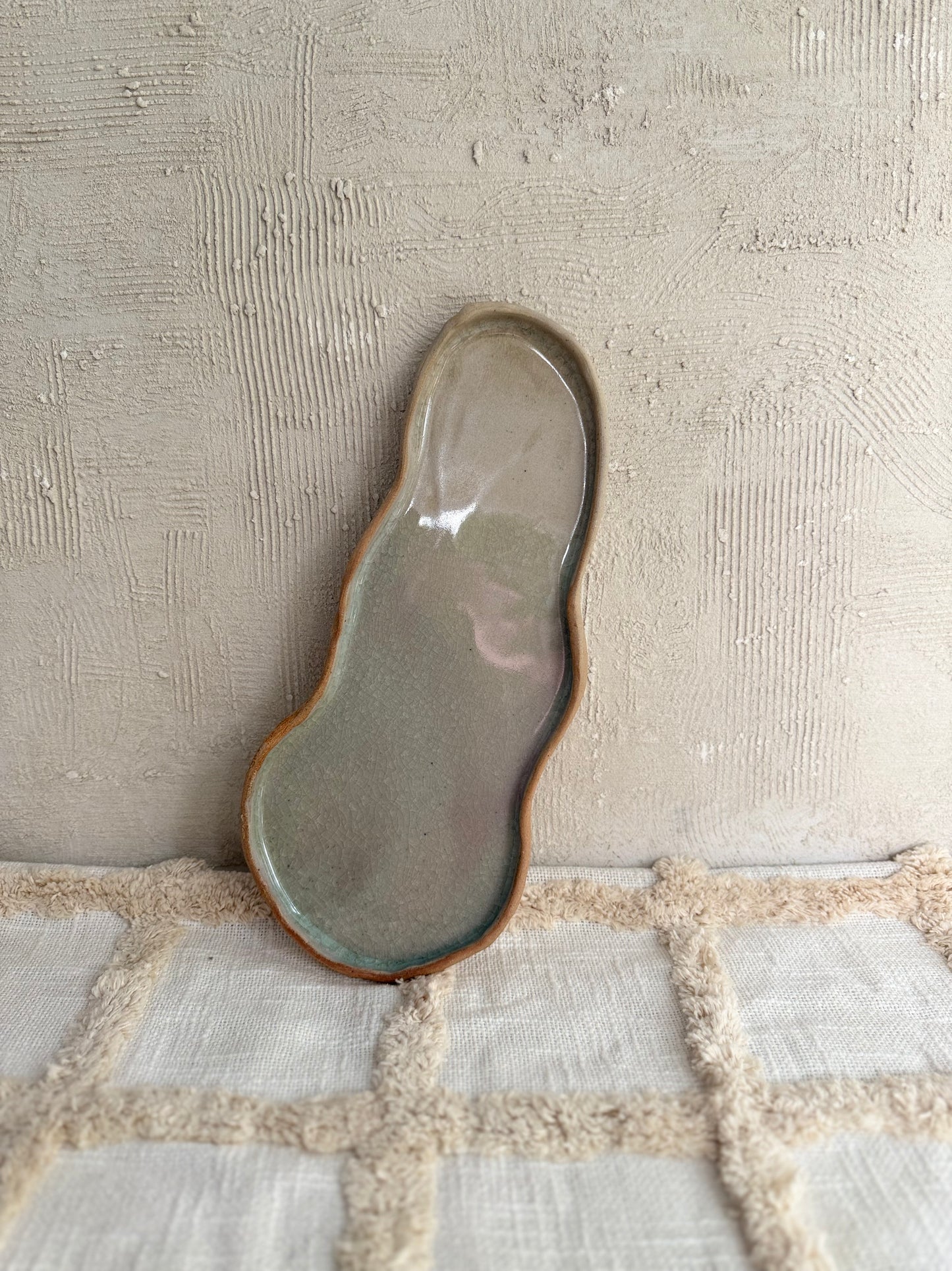 Serving Platter- Crackle Glaze