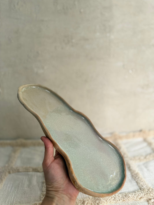 Serving Platter- Crackle Glaze