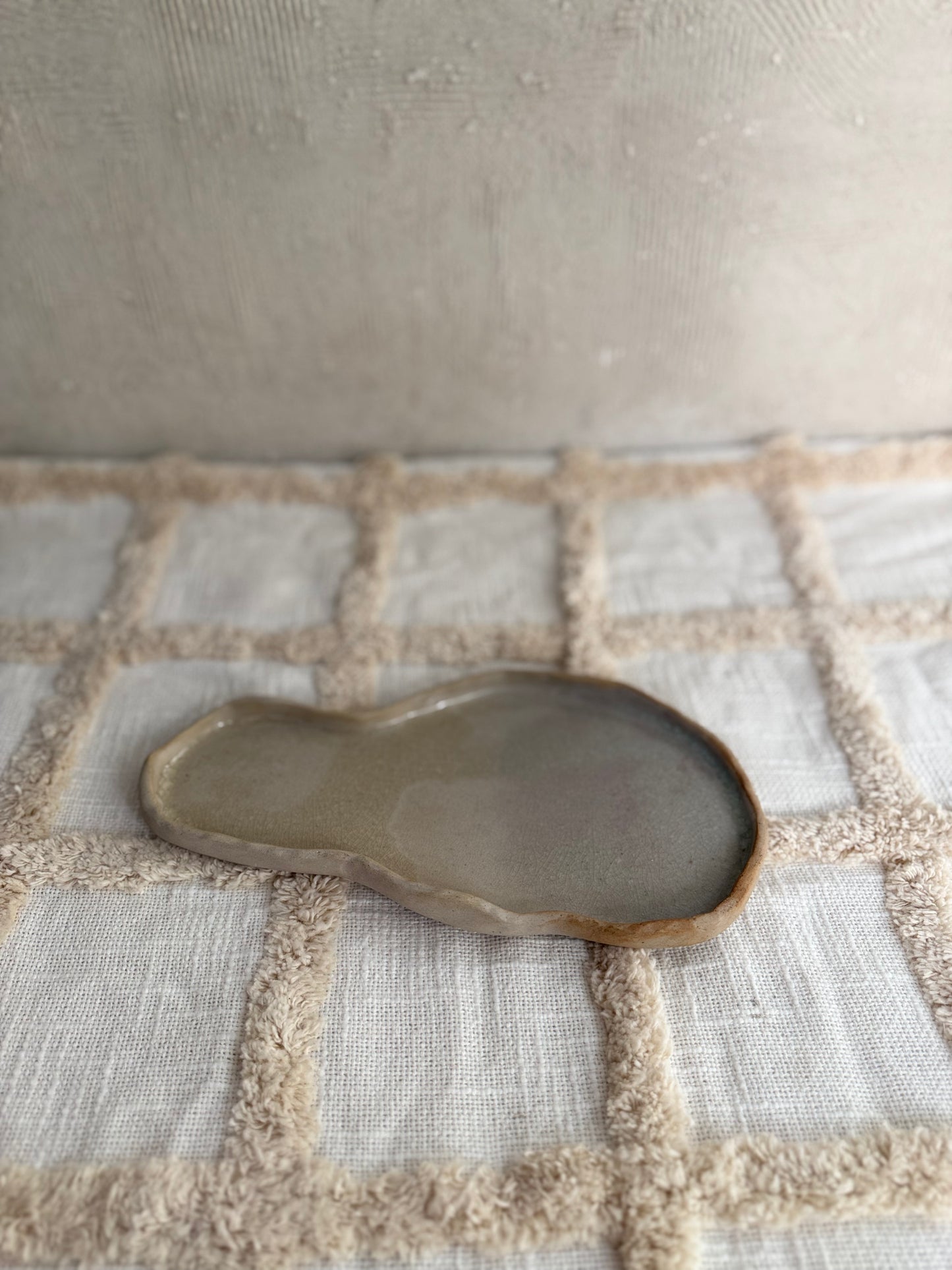 Serving Platter- Crackle Glaze