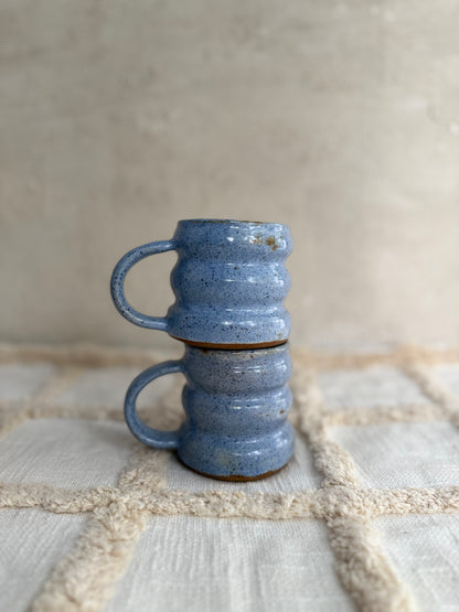 Bubble Mug- Speckled Blue
