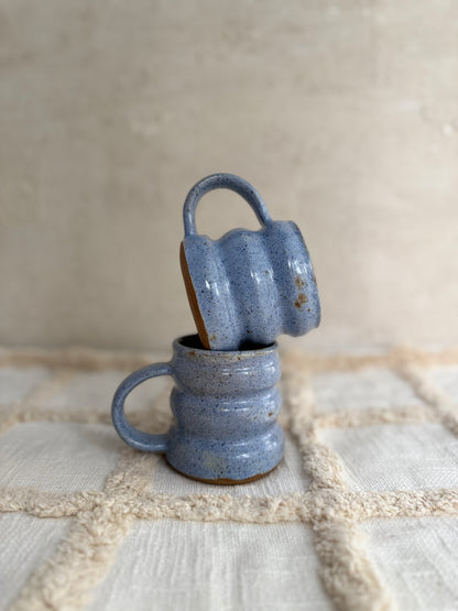 Bubble Mug- Speckled Blue