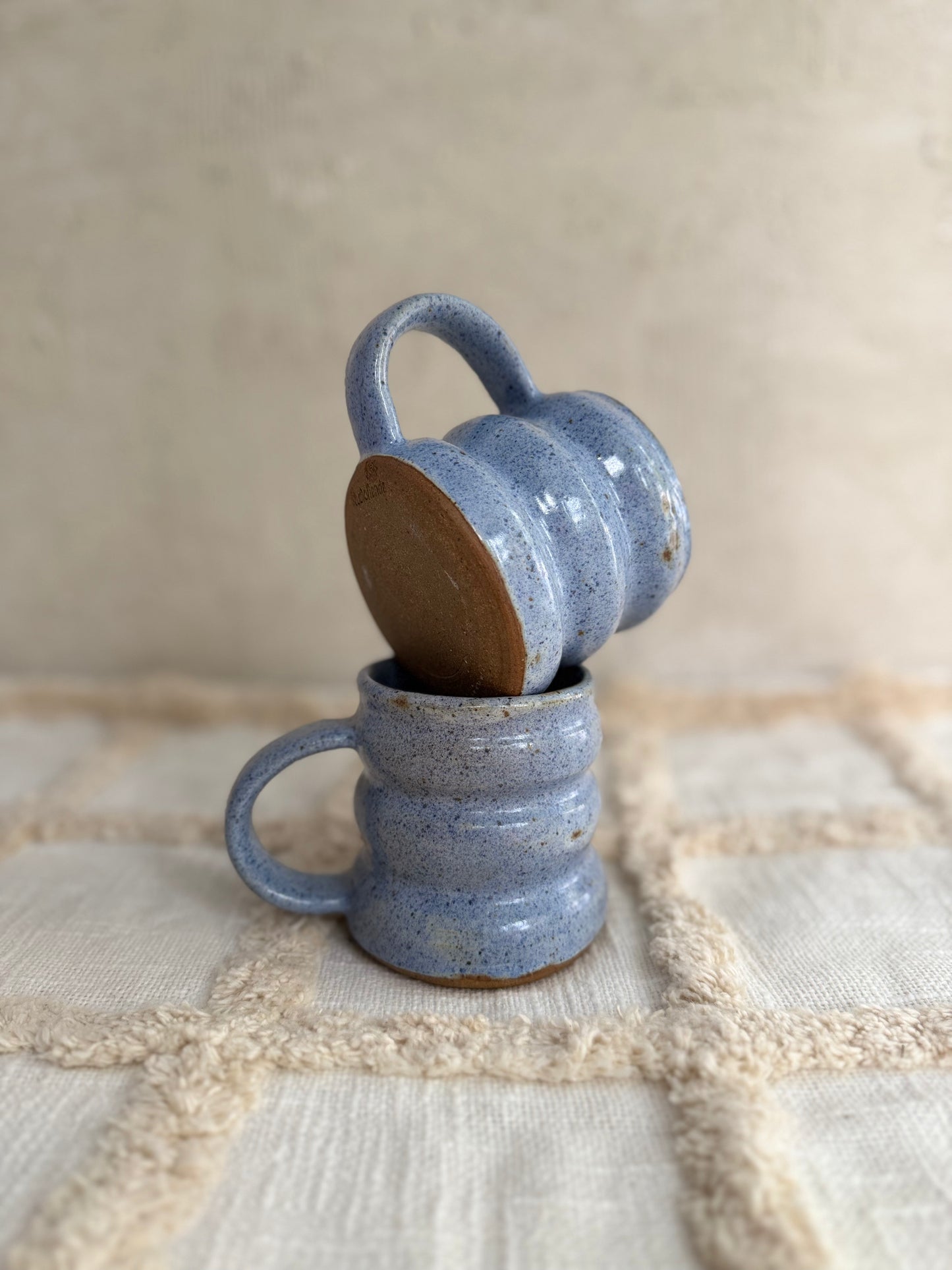 Bubble Mug- Speckled Blue
