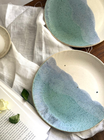 Plate- Set of 2- Seafoam- 8"