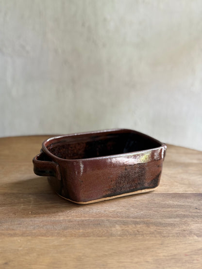 Rectangular Serving Dish/Baking Dish- Tenmoku