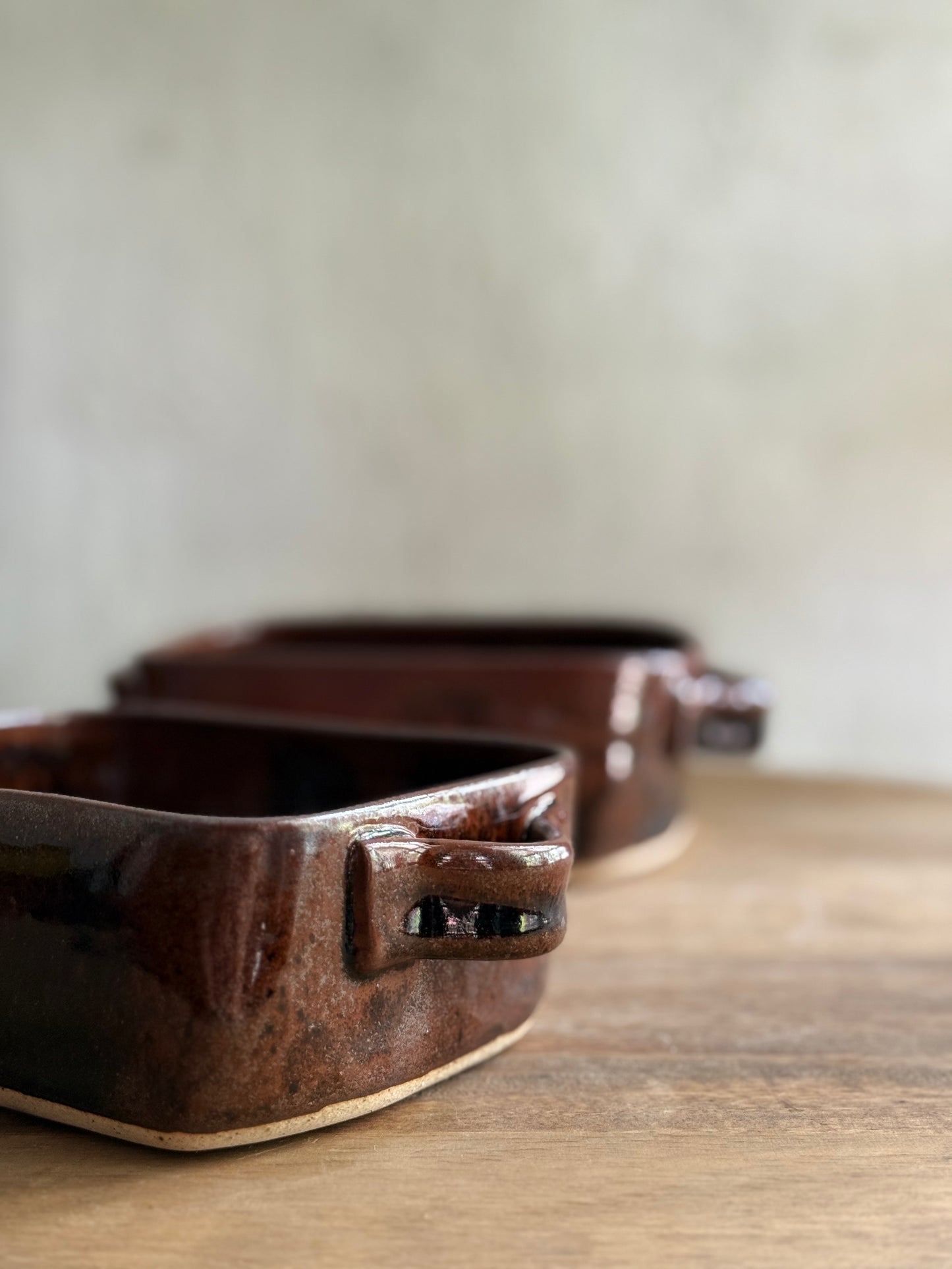 Rectangular Serving Dish/Baking Dish- Tenmoku