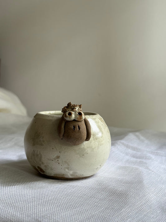 Little Sheep Holder- Wheel-Thrown + Sculpted- Taiwan Series