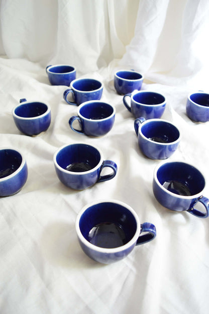 Teacup- Cobalt- Set of 4