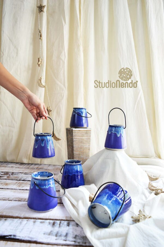 CERAMIC CANDLE LANTERN