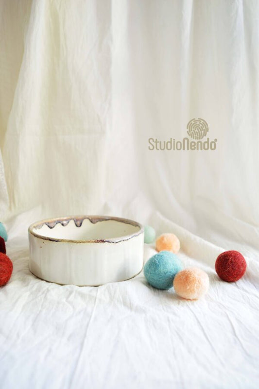 FACETED SERVING BOWLS- CANDY MELT