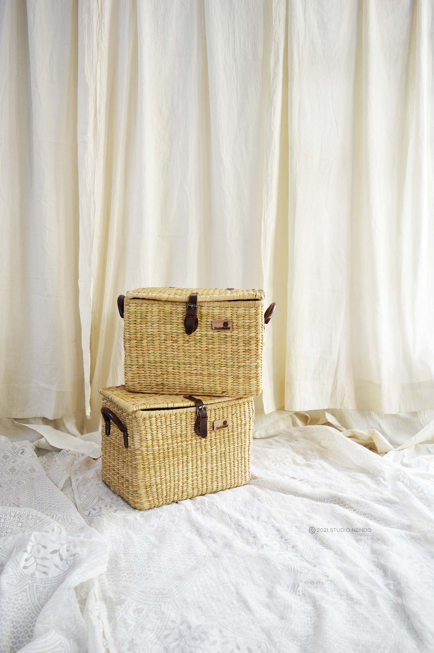 Sea Grass Storage Trunks- Scarlet